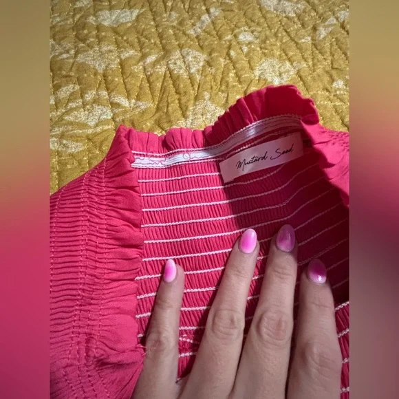 boutique ✨ pink ruffled mini skirt - Picture 4 of 5